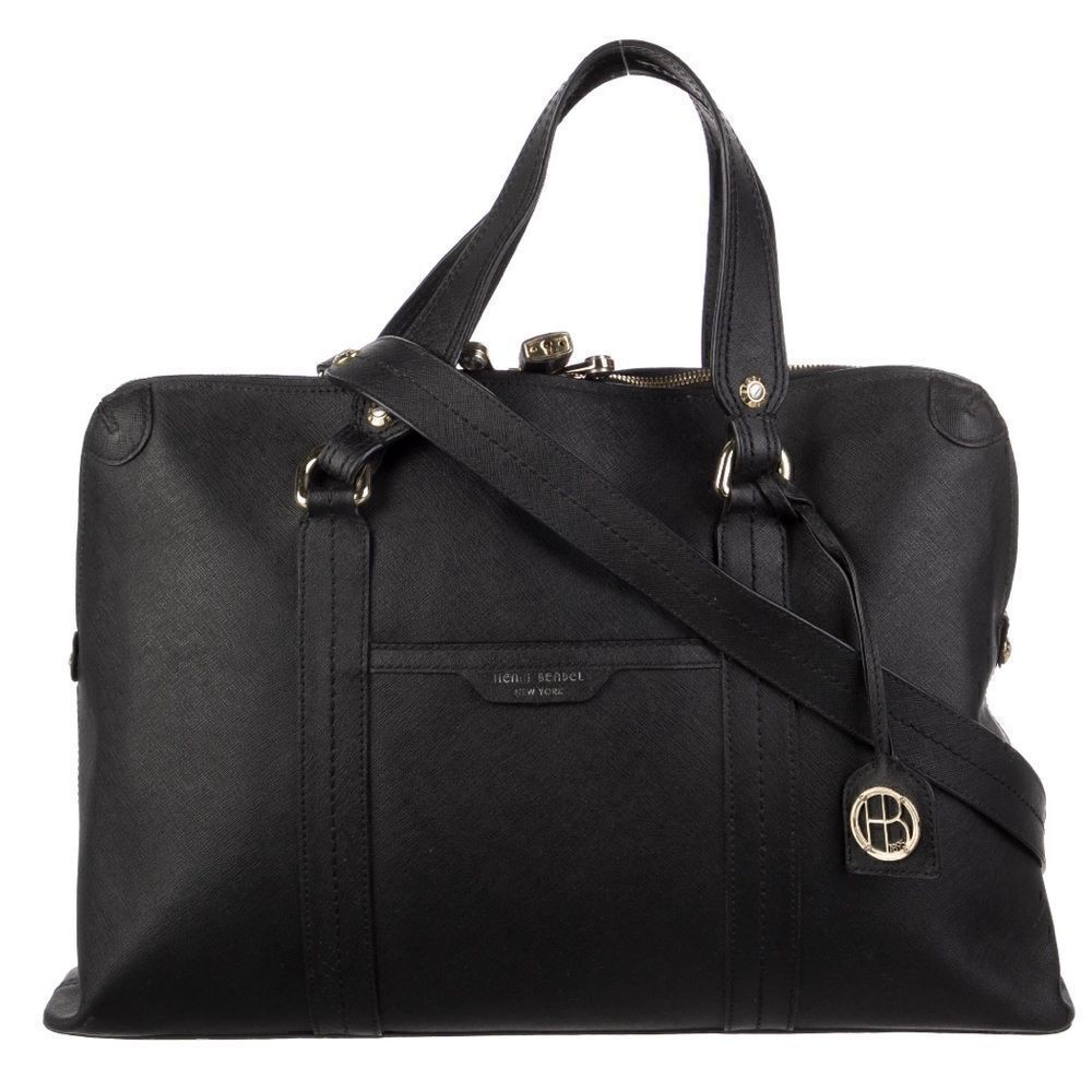 Henri Bendel West 57th Leather Laptop Briefcase